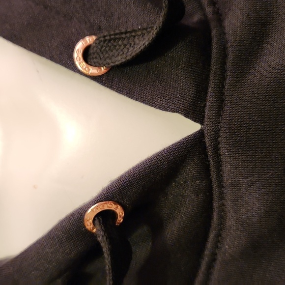 NWT! BEBE glitter logo hoodie sweatshirt - Picture 6 of 9